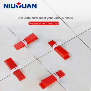 NIUYUAN 100Pcs Pengatur Jarak Keramik Sistem Perataan Ubin Set 1mm 1.5mm 2mm 2.5mm 3mm - Product Image 1