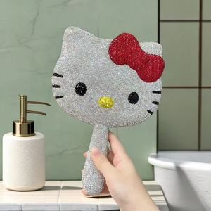 Hộp Tùy chỉnh chất lượng cao gương DIY Lash công cụ Bling Kim Cương Trang điểm gương đáng yêu mỹ phẩm ảnh Prop gương - Product Image 6