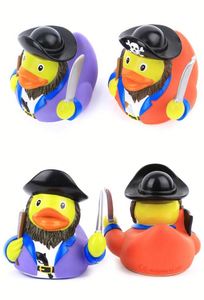 Wholesale Custom Logo Pirate Duck Eco-Friendly Plastic Baby <b>Bathing</b> Water Play Floating Squeeze-Sounding Rubber Squeaky Duckling - Product Image 6