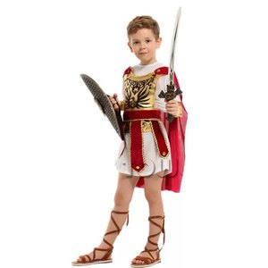 Disfraz de Guerrero Gladiador Romano Real Espartano de Lujo para Niños, Disfraz de Soldado Romano para Niños - Product Image 2