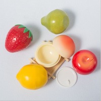 Zalfpotje Lege Plastic Cosmetische Container Perzik Peer Lemon Apple Fruit Vorm Pot Fruit Crème Lege Fles Reizen Draagbare