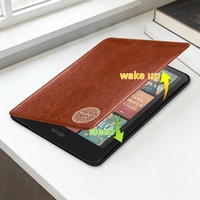 Étui pour Kindle en cuir PU gravé au laser, personnalisé pour Kindle Paperwhite 2024, 12e génération, design sur mesure, étui de protection pour l'école