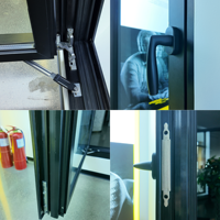 Ventana Moderna de Lujo con Rotura de Puente Térmico, de Aluminio, Abatible y Giratoria, Doble Acristalamiento, Vidrio Low-E, Insonorizada, Marco Delgado, para Casa o Villa