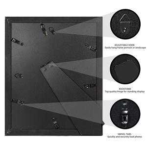 Cadre <span class=keywords><strong>photo</strong></span> en bois noir de style moderne fait à la main 8x10 <span class=keywords><strong>Impression</strong></span> UV 1 couleur Tabletop Wall <span class=keywords><strong>Photo</strong></span> Durable - Product Image 2