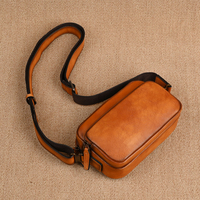 Sac Messager Homme en Cuir Véritable Personnalisé, Imperméable et Durable, Toutes Saisons, Tendance, Coton Crazy Horse, Vente en Gros