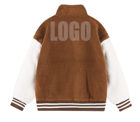 Vestes de baseball pour hommes XJYD personnalisées en polaire sherpa, style hip-hop, fourrées, imperméables, coupe-vent et respirantes pour l'hiver