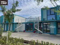 WELLCAMP Contenedor de Acero de Lujo Desmontable y Transpirable, Tienda Prefabricada, Centro Comercial, Casa Contenedor Plegable, Oficina Moderna de Alta Calidad
