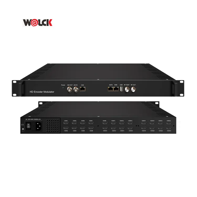 Modulador de vídeo digital wolck 4k, módulo de tv digital rf catv dvbc isdbt dvb s2