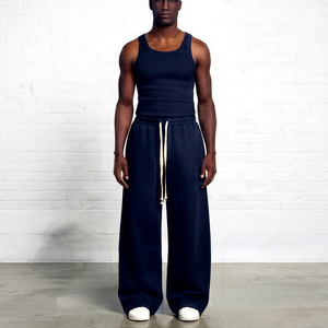 Men's Loose Fit <b>Oversized</b> <b>Sweatpants</b> Wide Leg Baggy Y2K Streetwear Pants - Product Image 1