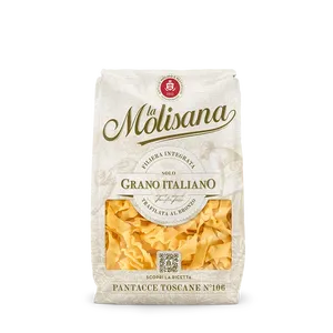 Pasta Molisana N. 106 Pantacce Toscano di Grano Duro Non Raffinato Essiccate a Nastro, Sacchetto da 500g, 24 Pezzi - Product Image 1