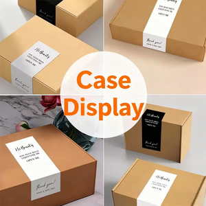 Tùy chỉnh màu sắc hình chữ nhật hộp máy bay niêm phong Cảm ơn bạn sticker cho Hộp Quà Tặng chuyển phát nhanh hộp giấy trang trí - Product Image 3