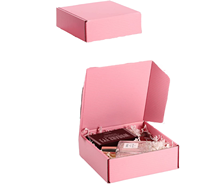 Cajas de Cartón Corrugado Rosa Mate, Personalizadas, de Acabado Suave y Profesional, para Envíos en Línea