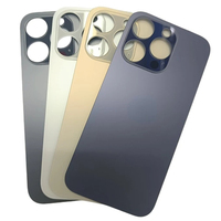 Coque arrière en verre avec grand trou pour iPhone XR Xs XsMax 11 12 13pro, coque arrière pour 13 Pro 14Pro 15 Plus, boîtier de téléphone portable