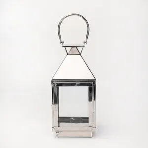 Stainless steel 430 fully polished Candle Lantern