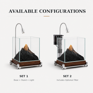 Ensemble de micro-aquarium de bureau avec personnalisation de paysage montagneux, <span class=keywords><strong>petit</strong></span> aquarium - Product Image 2