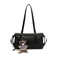 Sac à bandoulière pour femme en PU souple avec logo personnalisé, sangle réglable, idéal pour le quotidien, le shopping, les voyages et les occasions décontractées