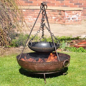 Outdoor BBQ <strong>Large</strong> Hanging <strong>Fire</strong> Bowl Cauldron <strong>Fire</strong> <strong>Pit</strong> - Product Image 5