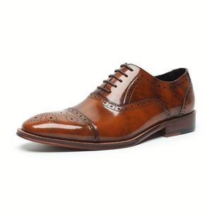 Zapatos Casuales de Otoño para Hombre, Estilo Inglés, de Cuero, Hechos a Mano con Tecnología Goodyear, Transpirables, Ligeros y Sin Cordones - Product Image 6