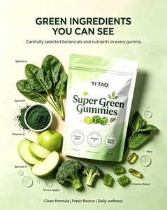 Marque privée OEM/ODM |   Gummies véganes à la pectine, à base d'extrait naturel de blé, d'orge et de spiruline, pour le soutien de la santé digestive - Product Image 3
