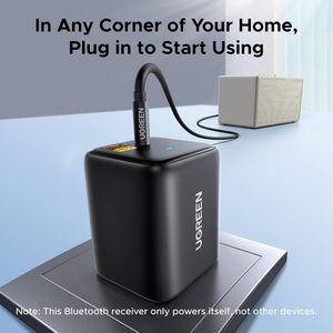 Adaptador de Audio Bluetooth 6.0 LDAC UGREEN para Altavoces de TV y Hogar, Receptor de Audio Inalámbrico Bluetooth de Alta Resolución - Product Image 4