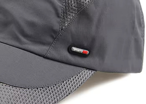 Venta al por mayor de secado rápido gorra de béisbol deportiva verano recreación al aire libre protector solar con patrón de letras de tela de malla transpirable - Product Image 3