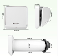 Ventilateur d'extraction mural Anti-smog d'air frais, extracteur d'air, pm2, 5, système de Ventilation