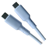 Cable USB 3.0 Tipo-C de Carga Rápida, Silicona y Cobre Puro, 30/28/26 AWG, Tipo-C a Tipo-C para Teléfonos Móviles, Cámaras, Impresoras, Computadoras