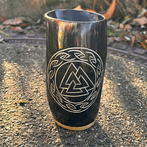 REHMAN CRAFT Verre artisanal écologique rustique en corne de buffle - Product Image 1