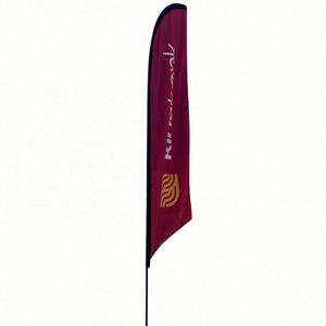 Promotion Advertising Feather <b>Flag</b> Custom Digital Printing Double Sided Beach <b>Flag</b> - Product Image 3
