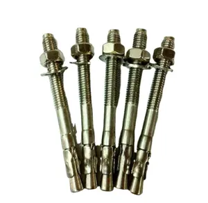 Stainless Steel 304 and 316 Expansion Anchor High Strength wedge anchor through Bolt Metal building material