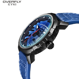 <span class=keywords><strong>Overfly</strong></span> นาฬิกาควอทซ์กันน้ำ30เมตร, นาฬิกาควอทซ์ลำลองนาฬิกาข้อมือที่กำหนดเอง - Product Image 4