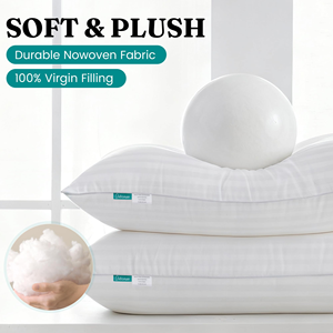 Almohada Suave a Rayas para Cama - Almohada Transpirable Hipoalergénica para Dormir, Decoración de Dormitorio y Habitación de Invitados - Product Image 3