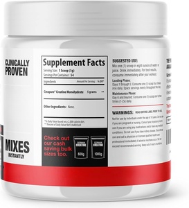 Tónico Muscular Premium de Marca Privada para Nutrición Corporal, Aumento de Peso para Adultos, Creatina Monohidrato Pura en Polvo, Lata de 300g para Hombres y Mujeres - Product Image 6