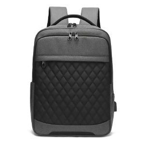 Sac à dos pour ordinateur portable USB élégant et professionnel, de haute qualité, imperméable, en Oxford matelassé, vente en gros - Product Image 4