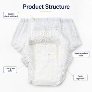 Vente en gros de couches-culottes jetables pour adultes, super absorbantes, pour la nuit, pour l'incontinence, soins à domicile pour personnes âgées, OEM privé - Product Image 1