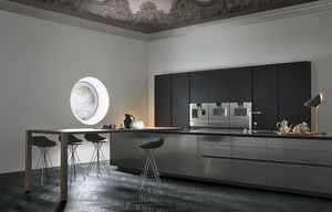 Table insulaire YK à haute brillance ensemble complet <span class=keywords><strong>linéaire</strong></span> de bureau mobile personnalisé rangement intelligent garde-manger classique meubles d'armoires de <span class=keywords><strong>cuisine</strong></span> - Product Image 3