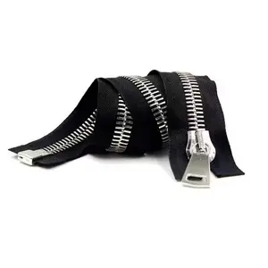 NO.8 EU standard garment/wallet zipper brass material large metal zipper