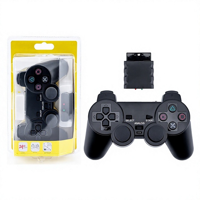 PS2 Wireless 2.4G Gaming Controller 3-in-1/6-in-1 Gamepad ABS Material P3-Compatible for PC/Android