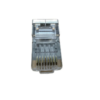 Connecteur Ethernet RJ45 blindé FTP 8P8C Cat5e Cat6 pour câble LAN rigide et multibrins