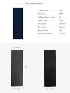 Panneau <span class=keywords><strong>solaire</strong></span> laminé ETFE/PET étanche pour IoT, ODM SMT, certifié CE, garantie 5 ans, meilleur mini-système <span class=keywords><strong>solaire</strong></span> PERC, capteurs météo - Product Image 5