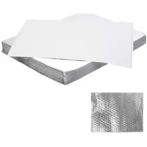 Hineho-papel de aluminio enjuagado para sándwich de hamburguesa, juego de envoltorio