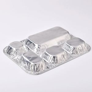 حاوية طعام فاخرة من رقائق الألومنيوم للاستخدام مرة واحدة، صندوق غداء من رقائق الألومنيوم، حاوية طيران - Product Image 6