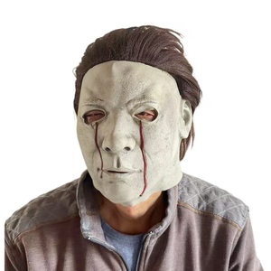 Máscara Original <span class=keywords><strong>de</strong></span> Michael Myers, Máscara <span class=keywords><strong>de</strong></span> <span class=keywords><strong>Terror</strong></span> para Cosplay, Accesorios <span class=keywords><strong>de</strong></span> Disfraz, Máscara <span class=keywords><strong>de</strong></span> Látex Espeluznante para Halloween - Product Image 1