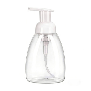 Bouteille en plastique transparente vide de 270 ml (9 oz) pour savon moussant, liquide pour les mains, détergent, nettoyant visage - Vente en gros - Product Image 1
