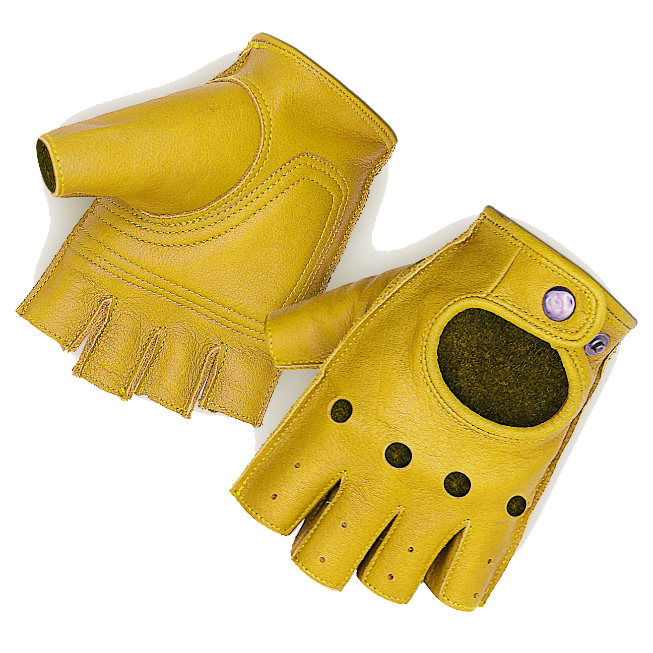 Handlandy желтые воловья кожа военные тактические боевые тренировочные уличные кожаные мужские мотоциклетные велосипедные перчатки с полупальцами