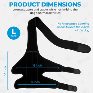 Soporte Ajustable para Rodillas de Perro, para Perros Pequeños y Grandes, Soporte para Patas Delanteras y Traseras, Alivio del Dolor, Recuperación de Lesiones, Funda Protectora para Patas de Mascotas - Product Image 3