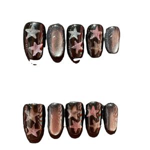 <span class=keywords><strong>Uñas</strong></span> artificiales reutilizables hechas a mano ABS de 10 piezas Último DISEÑO DE <span class=keywords><strong>Navidad</strong></span> de invierno Recomendado Prensa personalizada en las <span class=keywords><strong>uñas</strong></span> - Product Image 1