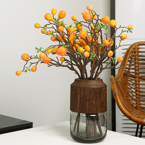 Decoración Floral Artificial Yihua con Frutas Doradas de 52cm, Flor de Seda para Sala de Estar, Comedor y Dormitorio - Product Image 4