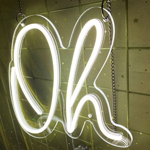 Panneau néon LED « Oh baby » en acrylique, lettres géantes personnalisables, lumière néon pour la maison et les bâtiments, lumière de fête nocturne, bande LED - Product Image 5