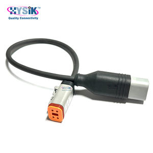 DT 4 دبوس موصل IP67 Deustch كابل تسخير نهاية مزدوجة أسلاك مصبوب مسبقا - Product Image 1